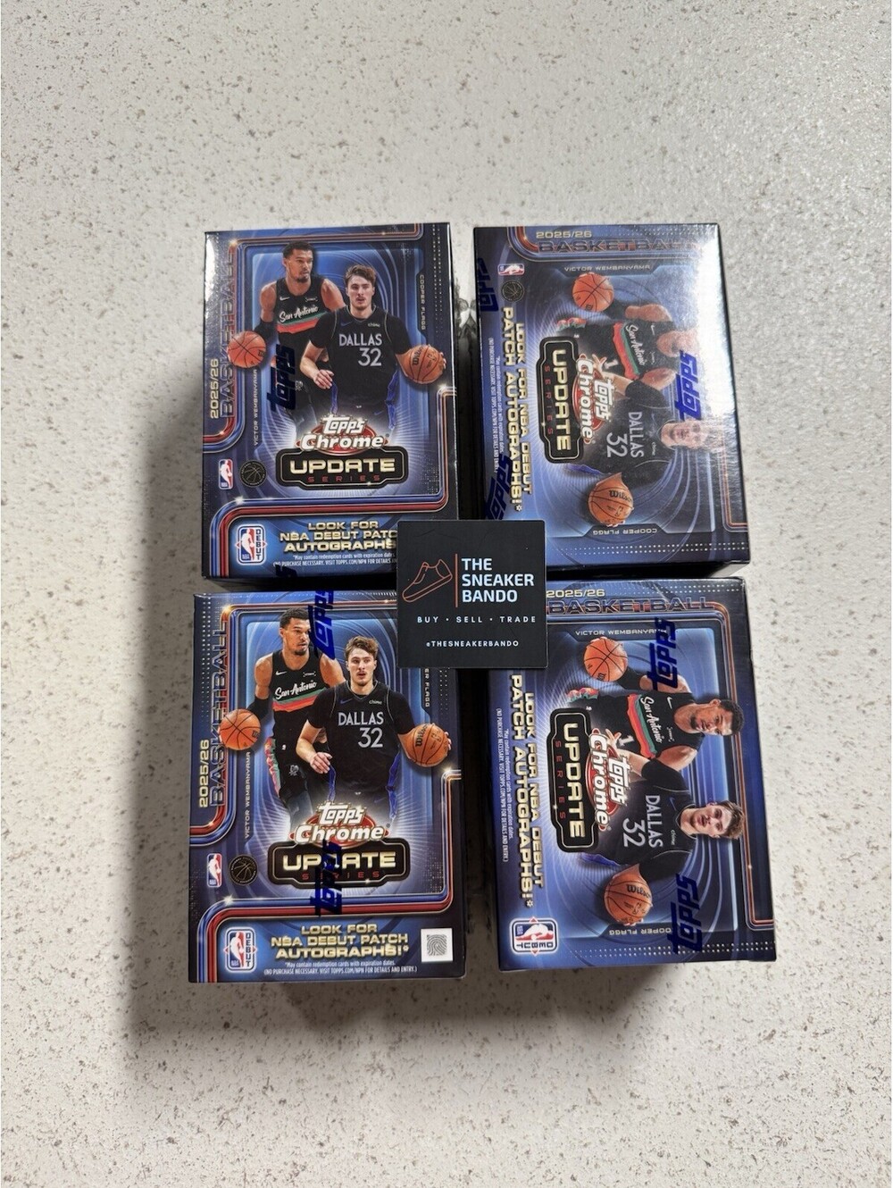 2025-26 Topps Chrome Updates Basketball Value Blaster Box Lot Of 4